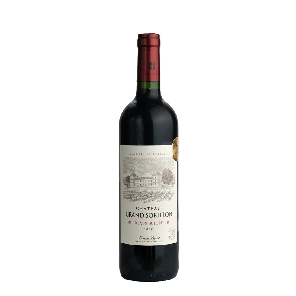 CHÂTEAU GRAND SORILLON 2020
Bordeaux supérieur - Médaille d'or