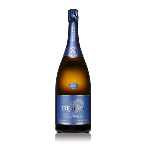 [3571 2018] MAGNUM - Desom Brut MILLESIME 2018 
CREMANT DE LUXEMBOURG 
GRANDE MÉDAILLE D`OR CMB 2022
